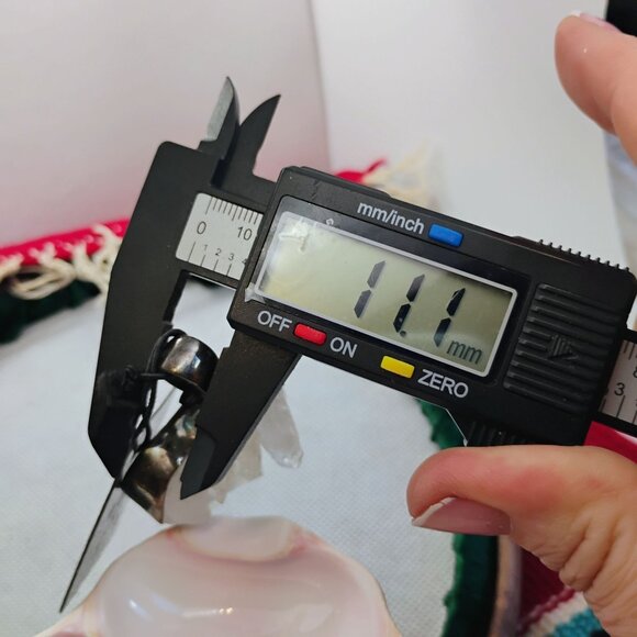 OOAK Charles Albert Sterling Silver Raw Quartz Crystal Cluster Pendant - Picture 10 of 11